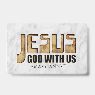 JESUS: God With Us ID Badge