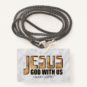 JESUS: God With Us ID Badge