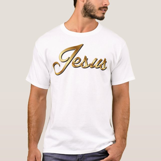 Jesus Gold Signature T-Shirt (Front)