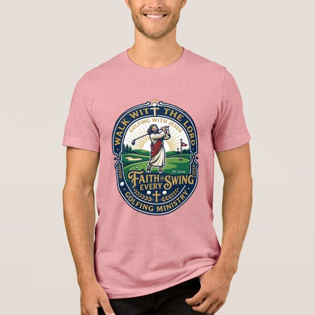 Jesus Golf Shirt Faith Based Design_1 (Front)