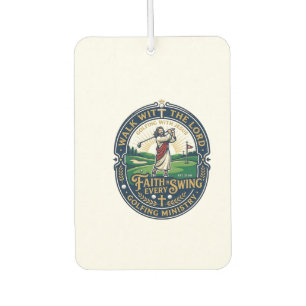 Jesus Golf Shirt Faith Based Design_1 Car Air Freshener
