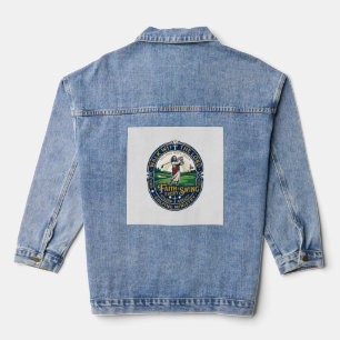 Jesus Golf Shirt Faith Based Design_1 Denim Jacket