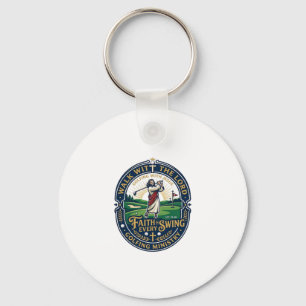 Jesus Golf Shirt Faith Based Design_1 Key Ring