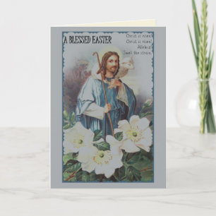 Jesus Good Shepherd Easter Greeting Holiday Card