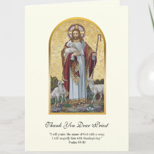 Jesus Good Shepherd Priest Encouragement Card