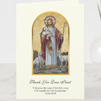 Jesus Good Shepherd Priest Encouragement Card