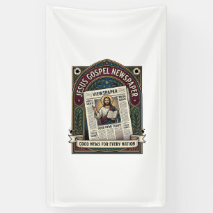 Jesus Gospel Newspaper Jesus Newspaper Christian F Banner