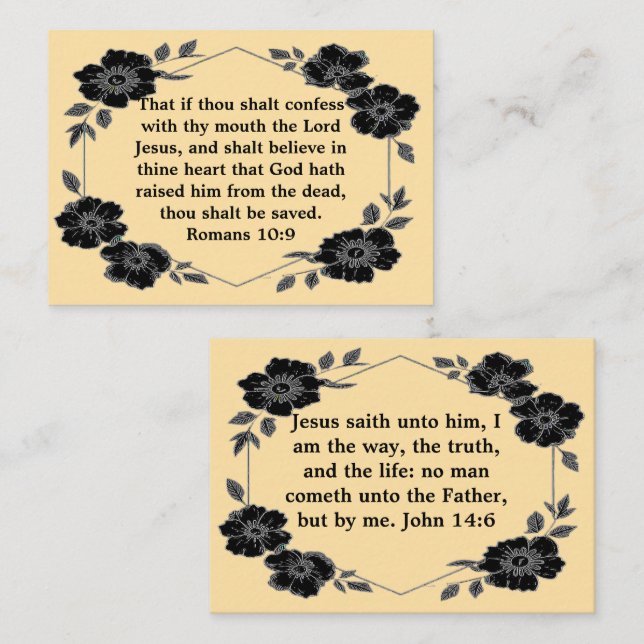 Jesus Gospel Tract Card (Front/Back)