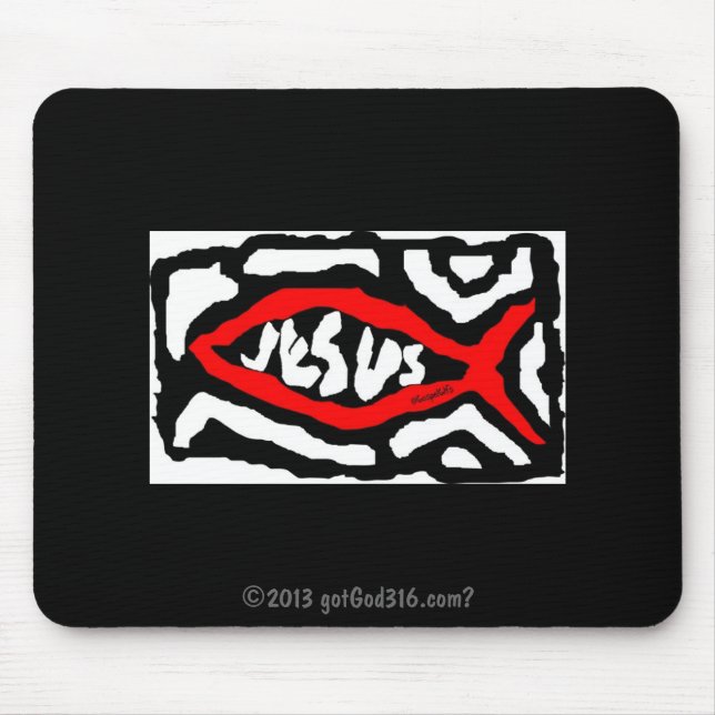 Jesus gotGod316.com? Mouse Pad (Front)