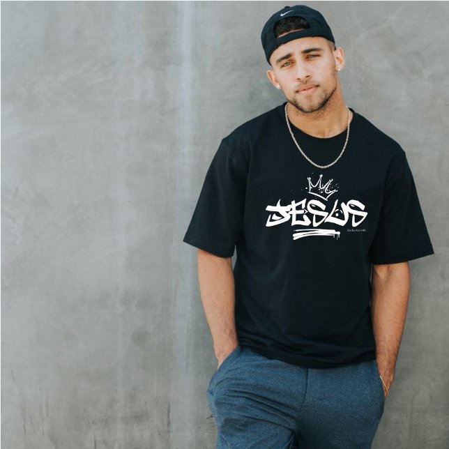 Jesus graffiti crown bible verse christian T-Shirt (Creator Uploaded)