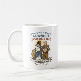 Jesus Grandparents Babysitting Humour Shirt Faith  Coffee Mug