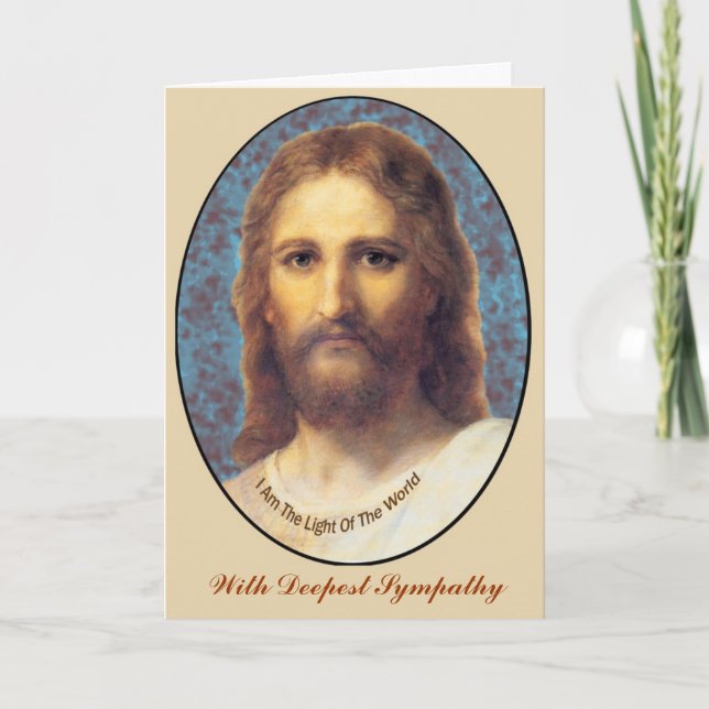 Jesus Greeting Card - Sympathy (Front)