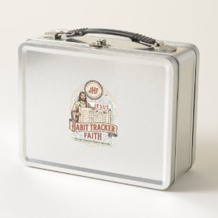 Jesus Habit Tracker Faith Jesus Habit Tracker Chri Metal Lunch Box