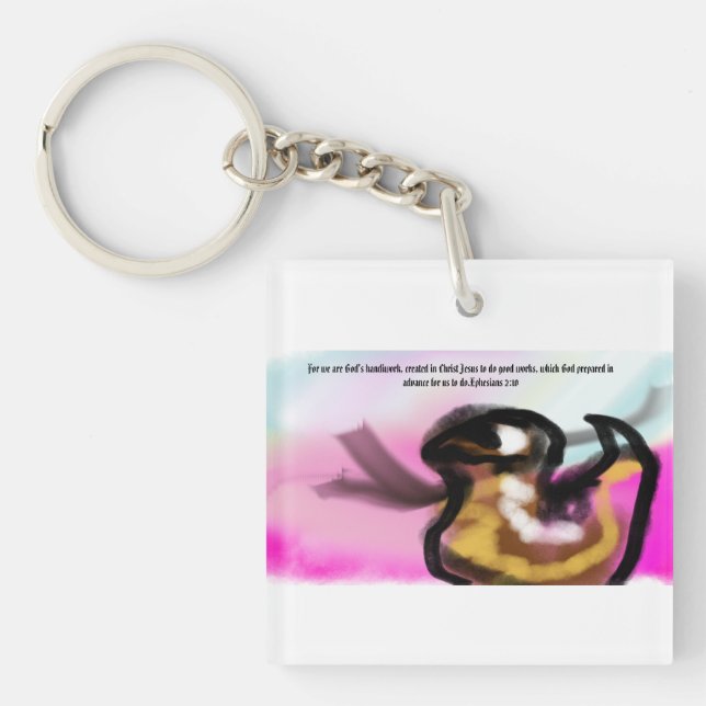 jesus hand  key ring (Front)