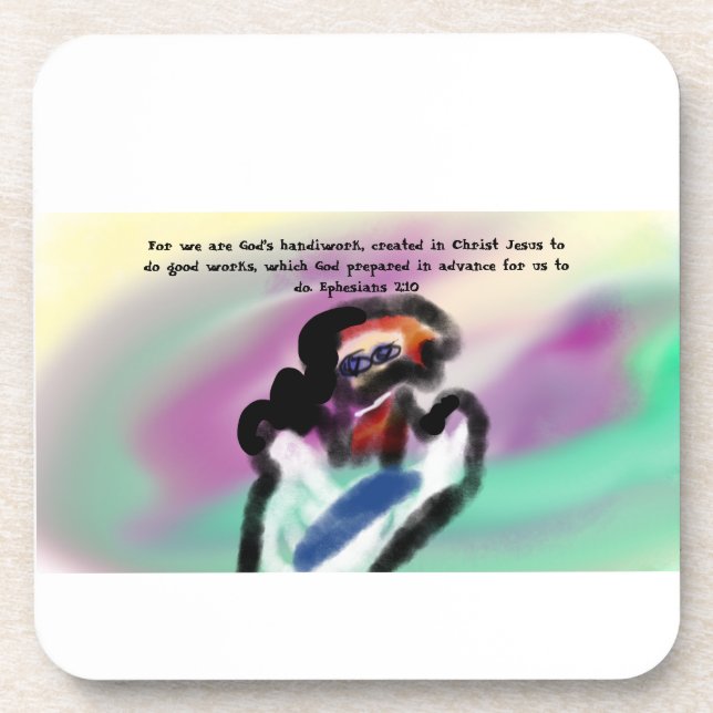 jesus handwork coaster (Front)