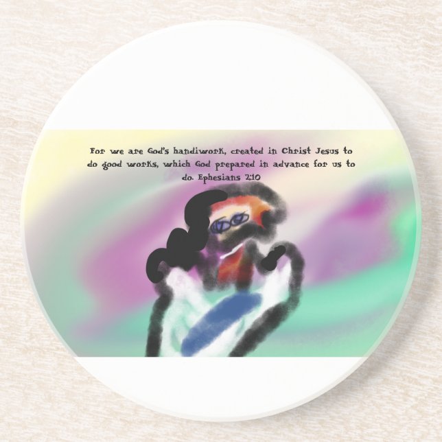 jesus handwork coaster (Front)