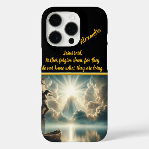 Jesus Hanging Cross Above Still Waters iPhone 16 Pro Case