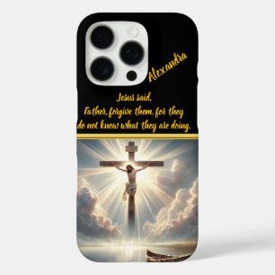 Jesus Hanging from Cross Over Waters iPhone 16 Pro Case