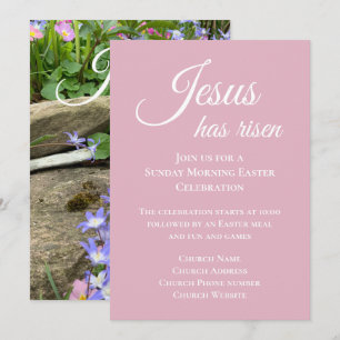 Jesus Has Risen Christian Easter Church Service Invitation