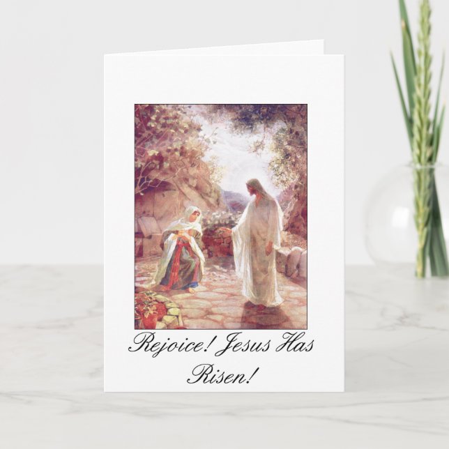 Jesus has Risen Easter Greeting Card (Front)