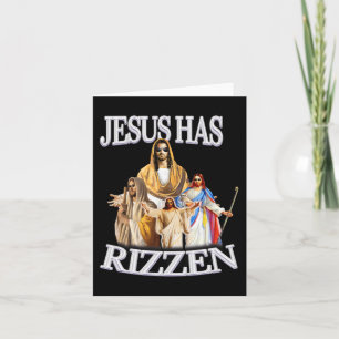 Jesus Has Rizzen Jesus Christ Religious Easter  Card