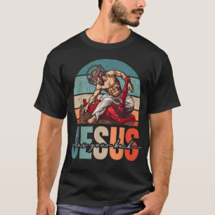 Jesus Has Your Back Jiu Jitsu Vintage T-Shirt