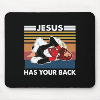 Jesus Has Your Ck Karate  Mouse Pad