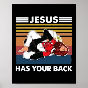 Jesus Has Your Ck Karate Poster