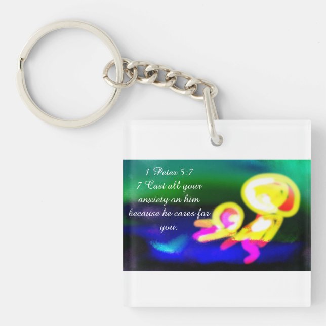 jesus have worry  key ring (Front)