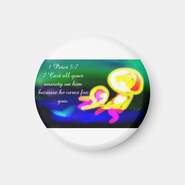 jesus have worry  magnet (Front)