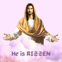 Jesus "He is Rizzen" T-Shirt