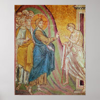 Jesus healing a leper
