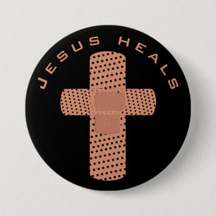 Jesus Heals 7.5 Cm Round Badge