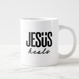 Jesus heals large coffee mug