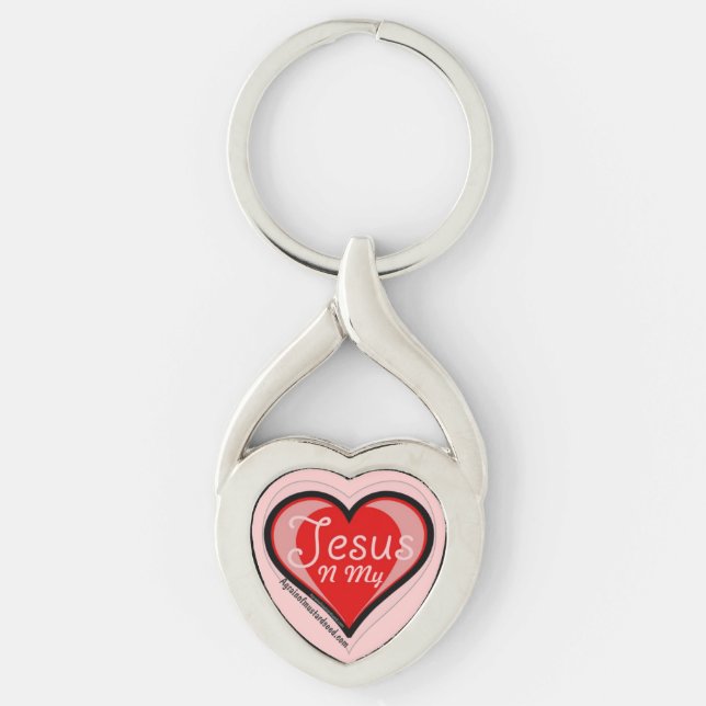 Jesus Heart Key Ring (Front)