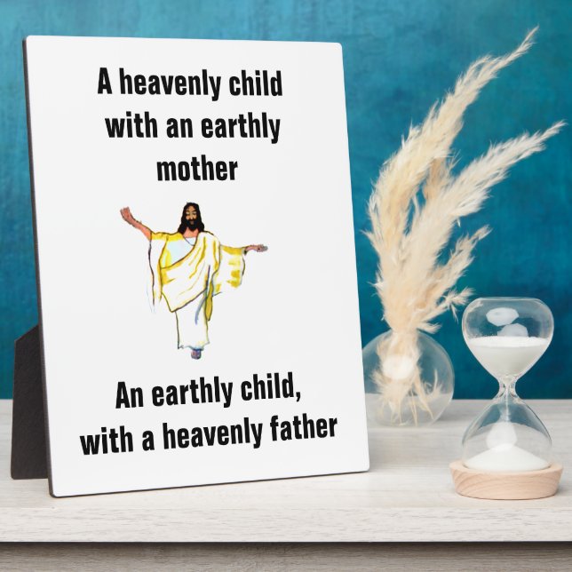 JESUS HEAVENLY CHILD  PLAQUE (Side)