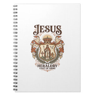 Jesus Heraldry Coat Of Arms Jesus Heraldry Coat Ar Notebook