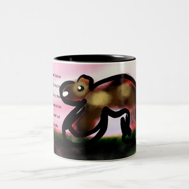 jesus here call  Two-Tone coffee mug (Center)