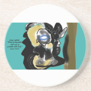 jesus here coaster