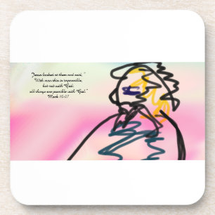 jesus here coaster