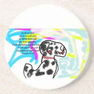 Jesus here coaster