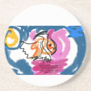 jesus here coaster