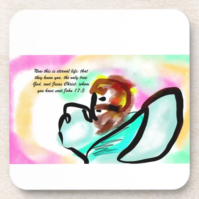 jesus here coaster (Front)