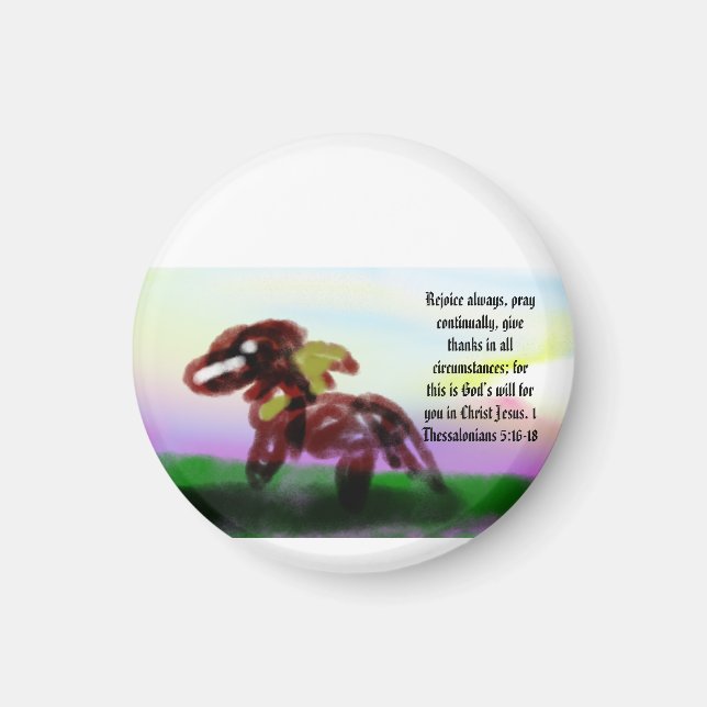 jesus here holy  magnet (Front)