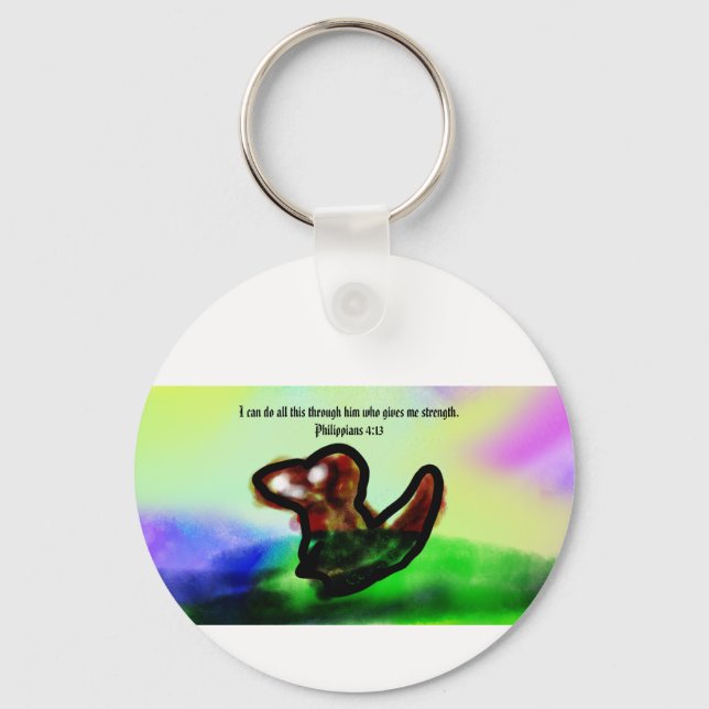 jesus here  key ring (Front)