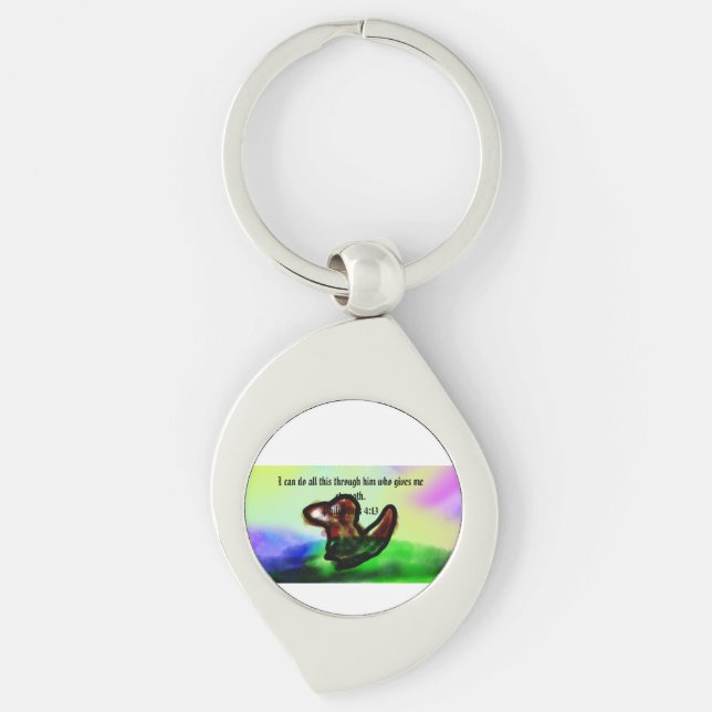 jesus here  key ring (Front)