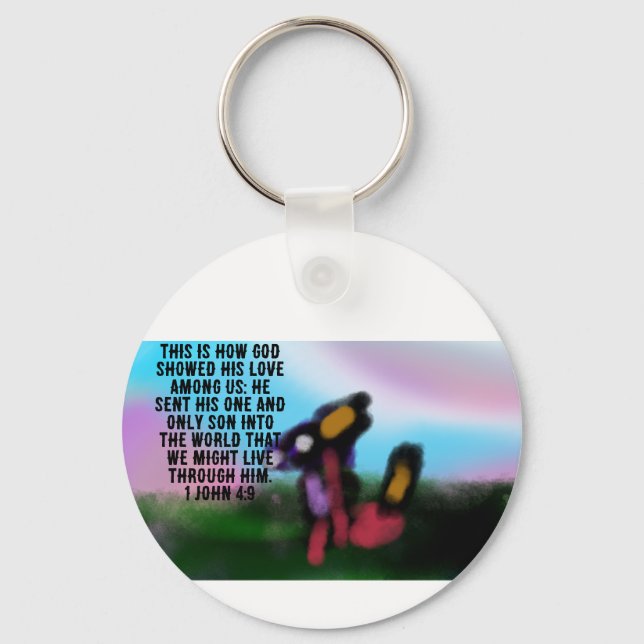 jesus here  key ring (Front)