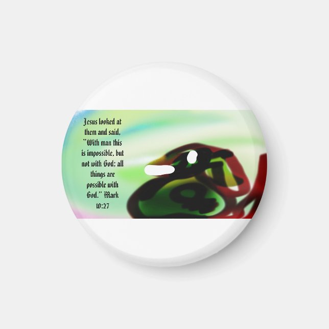 jesus here possible  magnet (Front)