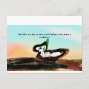 jesus here  postcard