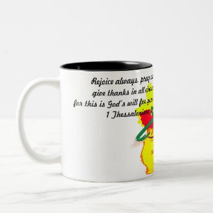 jesus here Two-Tone coffee mug
